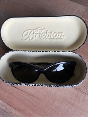 Brighton Black Cat-Eye Sunglasses